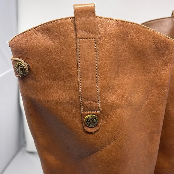 Sam Edelman Tall Brown Leather Penny Riding Boot Size 8 - Picture 4 of 9